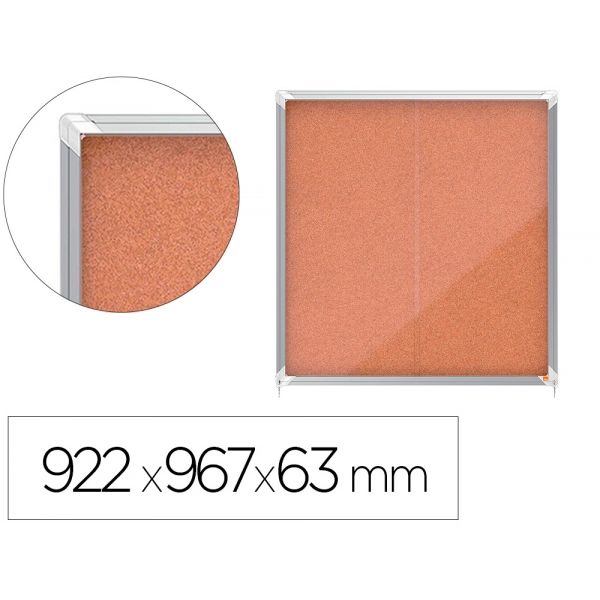 Nobo Vitrina de Anúncios Premium Plus Cortiça 922x967x63 mm