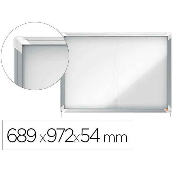 Nobo Vitrina de Anúncios Premium Plus Magnética de Exterior 689x972x54 mm