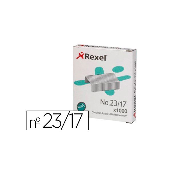 Rexel Agrafos de Aco Nº23/17 1000 un. - OFF300037CE