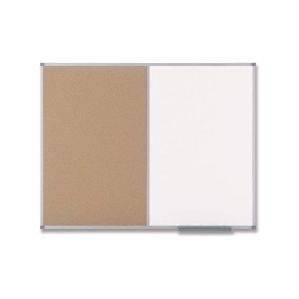 Nobo Suporte para Avisos Branco (120 x 90 cm Aço Lacado e Cortiça Magnético: Sim)