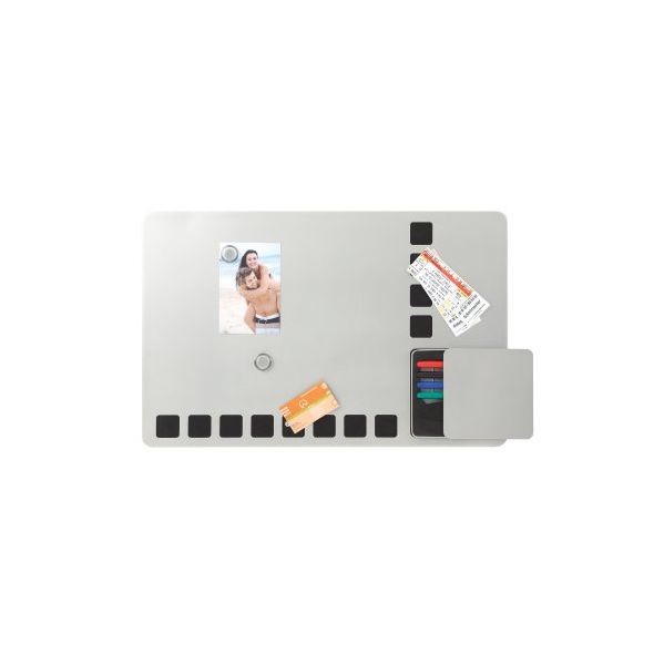 Nobo Quadro Branco Magnético Pequeno com Grelha de Espuma 610x390mm