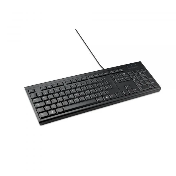 Teclado Kensington KB100 EQ QWERTY Espanhol Preto