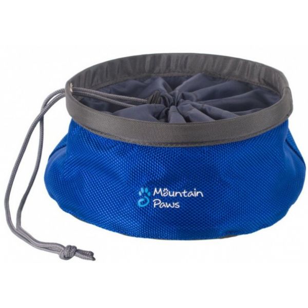 Mountain Paws Comedouro de Viaje 17 cm Poliéster/tpu Azul 961953