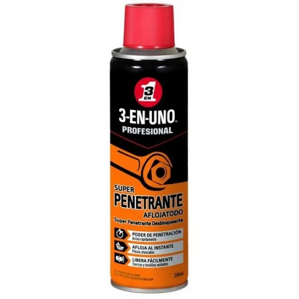 3-EN-UNO Profesional, Lubricante Penetrante Aflojatodo En Spray 250 ml