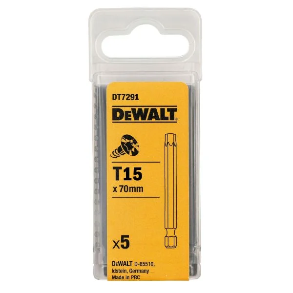 DEWALT Bits Torx T15x70mm 5PÇ - DT7291-QZ