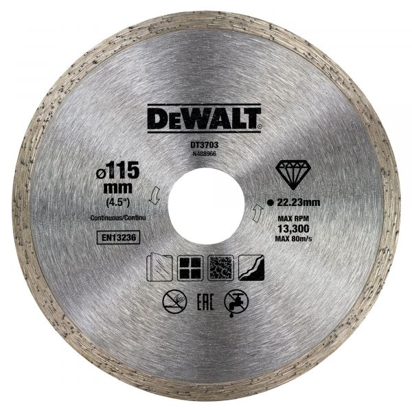 DeWALT Disco de Diamante DT3703-QZ 115x22.2mm para Cerâmica