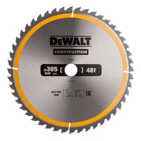 DeWALT Lâmina serra circular 250x30mm40DATB+10º DT1957-QZ