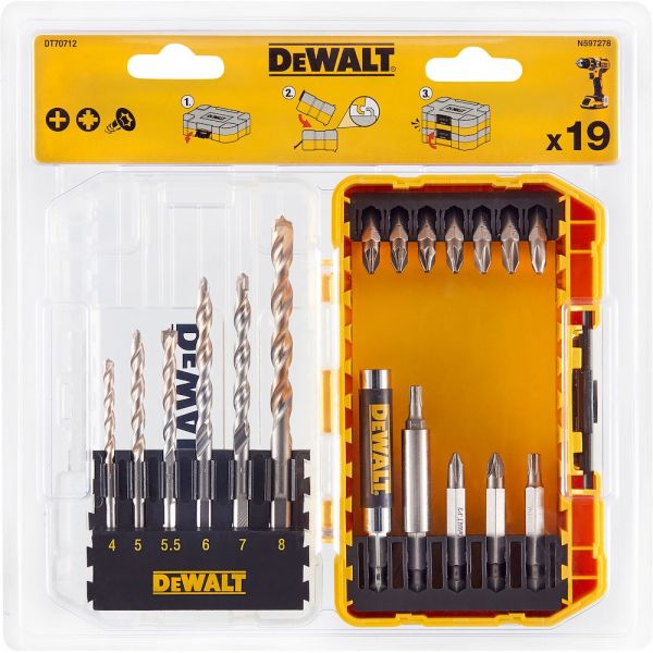 Dewalt Estojo 19 Pontas + 6 Brocas - 82184450