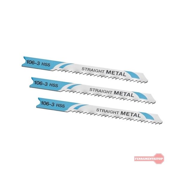 Stanley Lâminas HSS para Corte Reto STA22003-XJ 3 Unidades 3-6mm 50mm