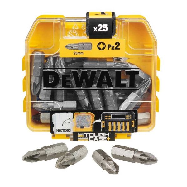 DeWALT Caixa 25 BITS PZ2 25mm DT71521-QZ