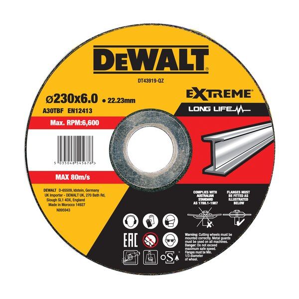 Dewalt Disco de Desbaste 230x6.3mm - DT43919-QZ