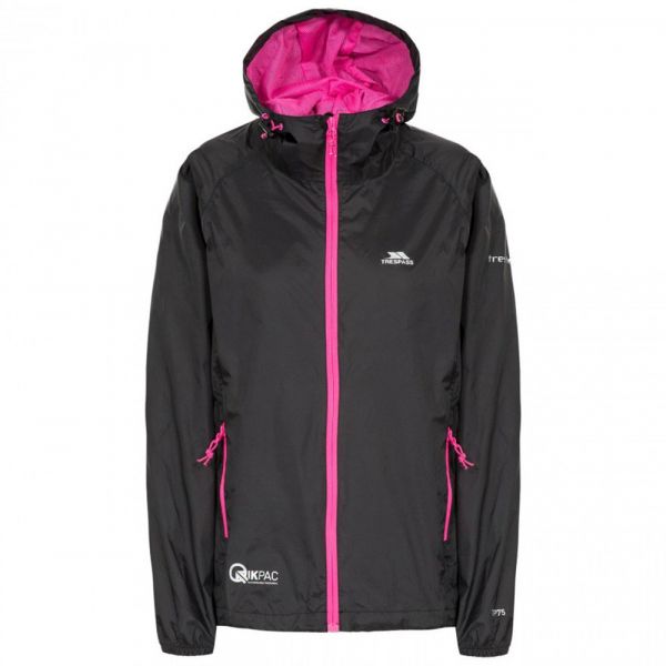Trespass Qikpac Jacket Preto 2XL Mulher
