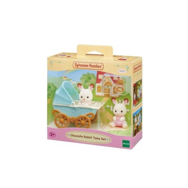 Sylvanian Families: Conjunto Carrinho de Passeio Coelhos Gémeos