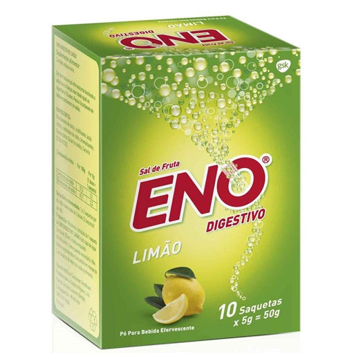Eno Limão Saquetas 5g X 10 Pó Efervescente