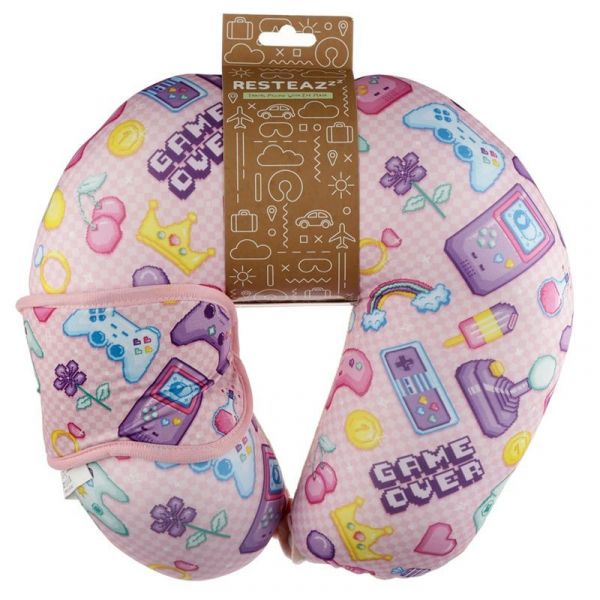 Puckator Almofada de Viagem + Máscara de Dormir Game Over - CUSH233