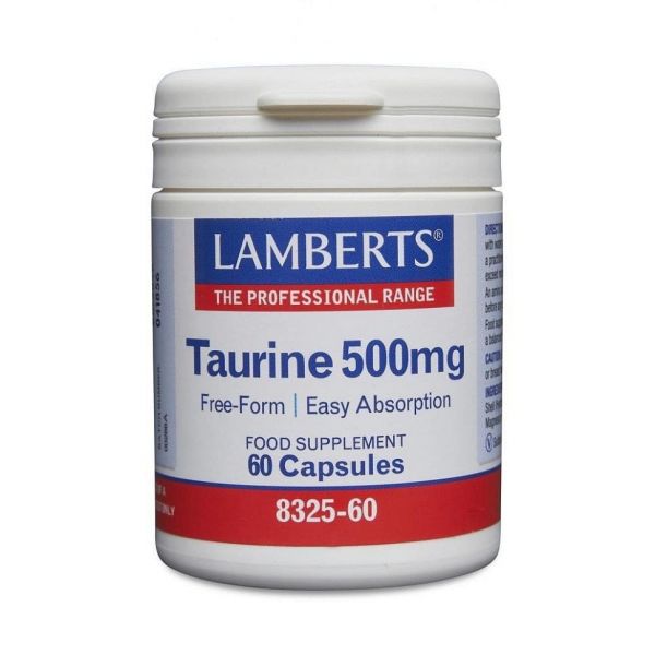 Lamberts Taurine 500mg 60 Cápsulas
