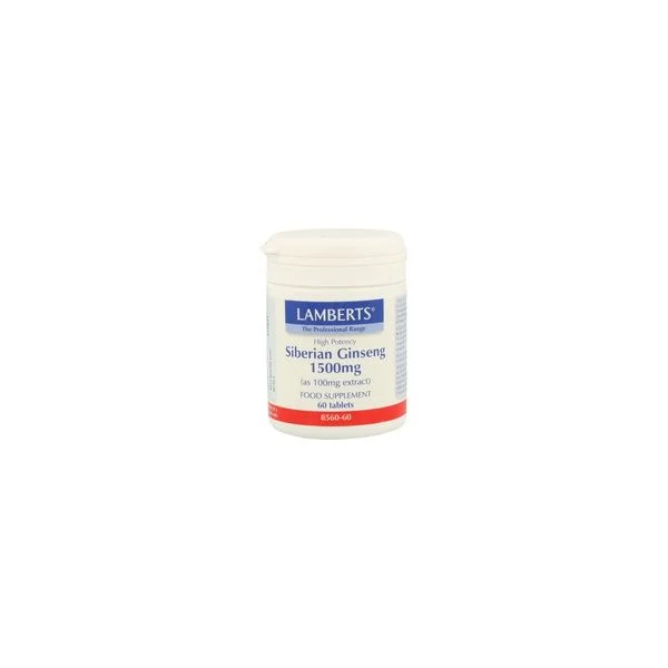Lamberts Ginseng Siberiano 60 Tabletes de 1500mg