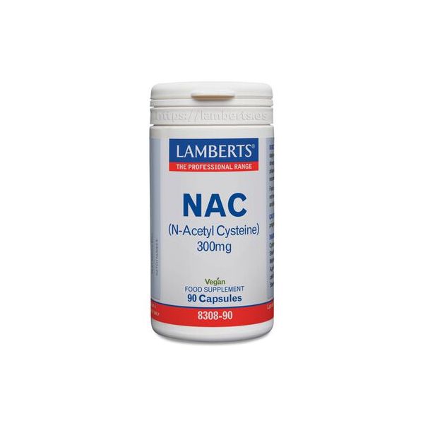 Lamberts NAC N-Acetyl Cysteine 300mg 90 Cápsulas