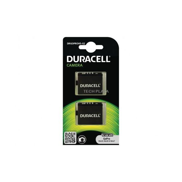 Duracell Battery Camera Lithium Ion - Action Camera Battery 3.8V 1250mAh (X2) DRGOPROH5-X2 - DRGOPROH5-X2