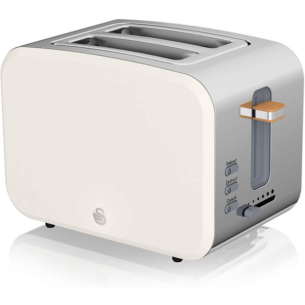 Swan Torradeira Nordic ST14610WHTNEU Inox / White / Wood
