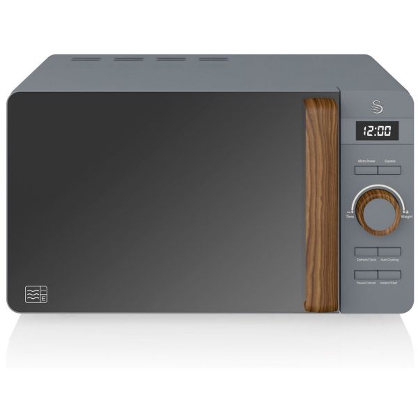 Microondas Swan Digital Nordic SM22036GRYNEU Grey / Wood - 20L 800W