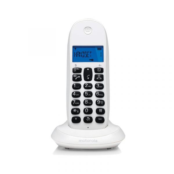 Motorola Telefone Fixo Sem Fios C1001CB+ Branco