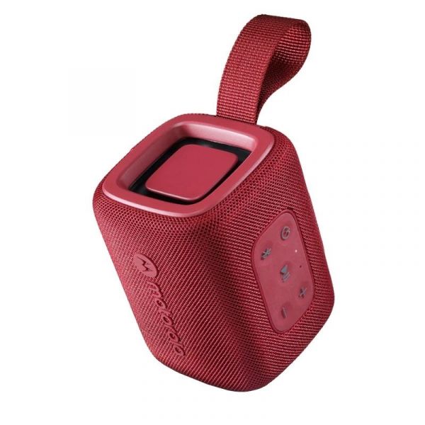 Motorola ROKR 300 Coluna Portátil 7W Bluetooth 5.3 IP67 12 Horas de Autonomia Vermelho