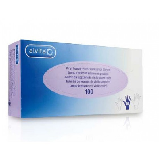 Alvita Luvas Exame Vinil S/Po S X100