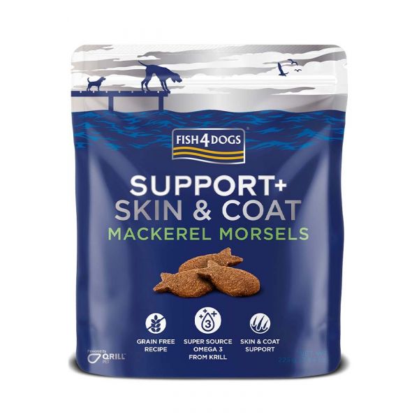 FISH4PETS F4D Support+ Pele e Pêlo Brilhante 225g