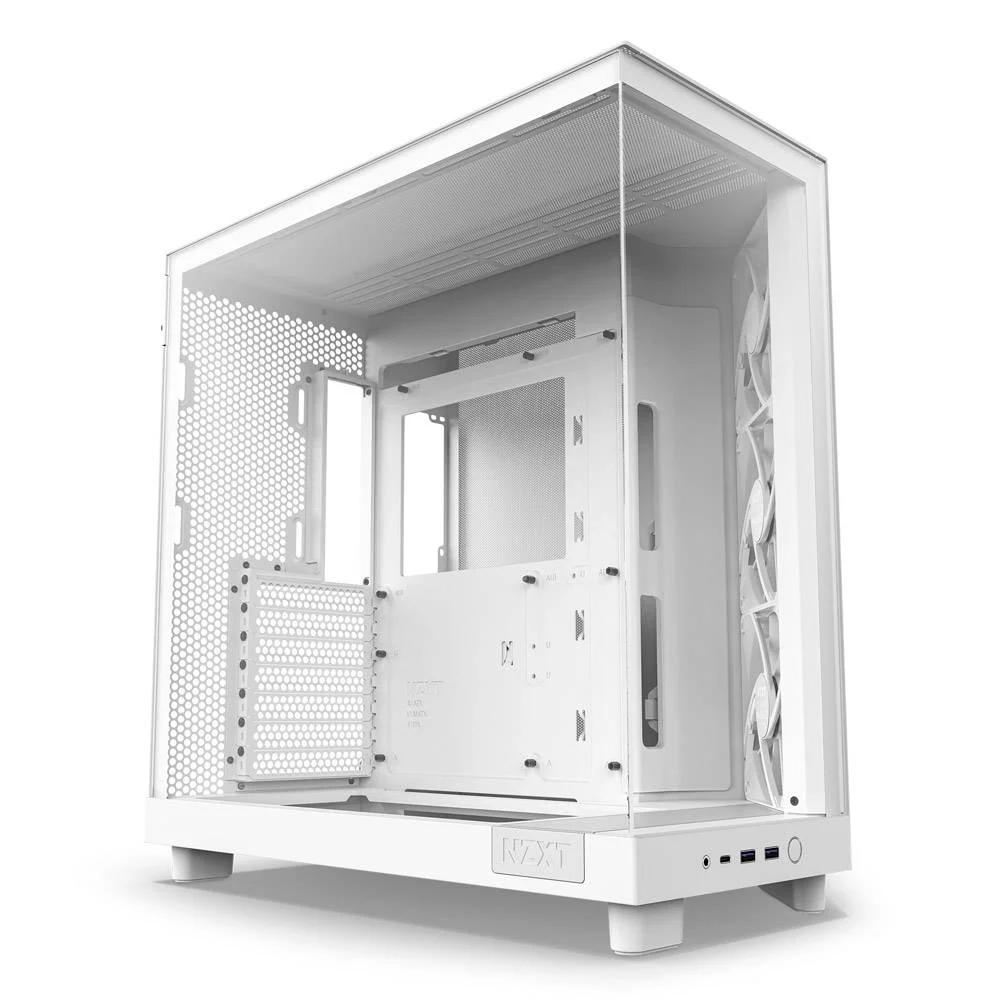 Caixa ATX NZXT H6 Flow Vidro Temperado Branca