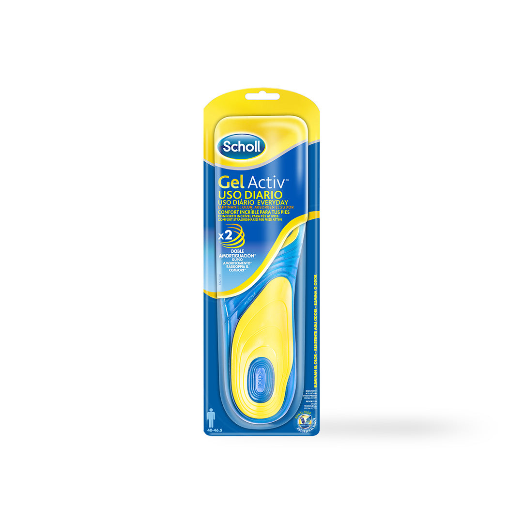 Scholl Palmilhas Gel Activ Uso Diário Homem 1 Par