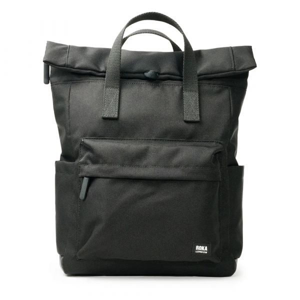 Roka London Mochila Canfield B Recycled Nylon All Black S