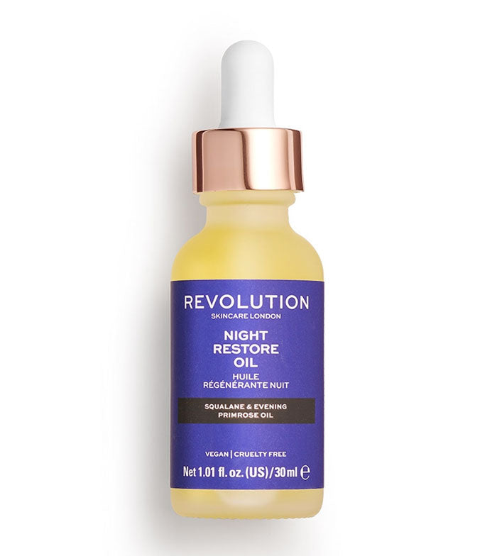 Revolution Skincare Skin Night Restore Oil 30mL – Nutrição & Luminosidade