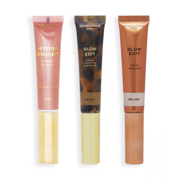 Revolution Pro *Glow Edit* Conjunto Cream Wand Trio Medium