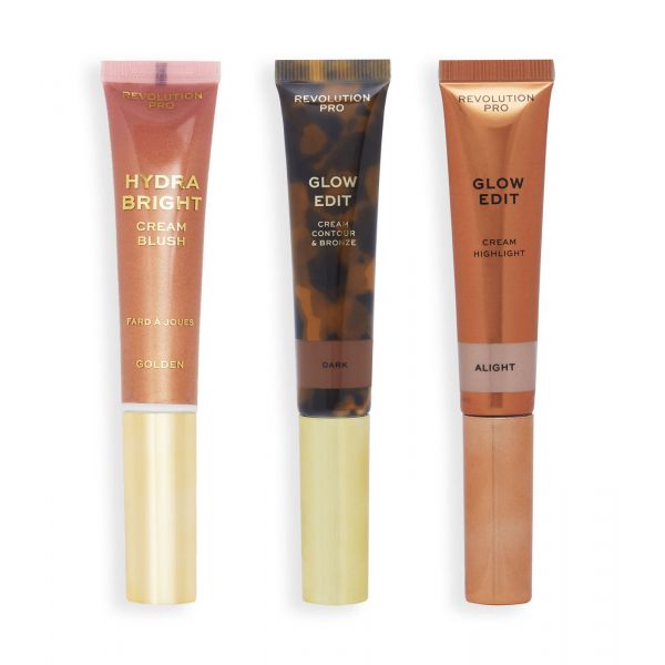 Revolution Pro *Glow Edit* Conjunto Cream Wand Trio Dark