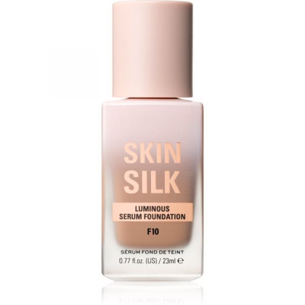 Makeup Revolution Skin Silk Sérum Foundation Maquilhagem Leve com Efeito Brilhante Tom F10 23 ml