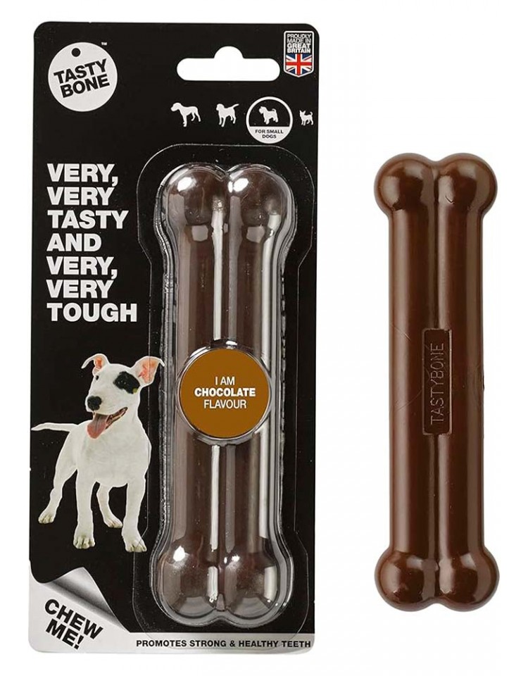 Tastybone - Brinquedo Osso em Nylon para cão - Chocolate