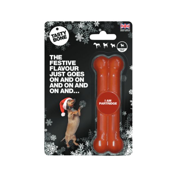 Tastybone Brinquedo Osso em Nylon para Cão Perdiz