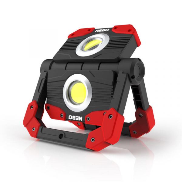 NEBO Luz de Trabalho OMNI 2K Recarregável LED 2000 Lúmens Power Bank USB-C Preto