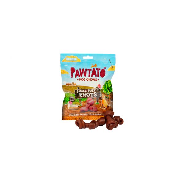 Benevo's Pawtato Small Purple Knots Chew Hipoalergénico 150g