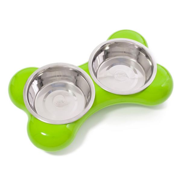 Hing Comedouro Bone Dog L Verde