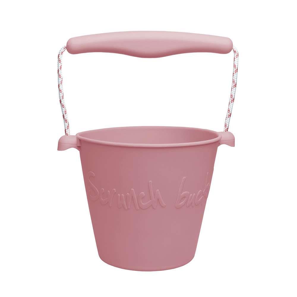 Balde de Praia em Silicone Scrunch Rosa