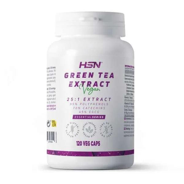 HSN Extrato de Chá Verde (25:1) 500mg 120 Cápsulas Vegetais