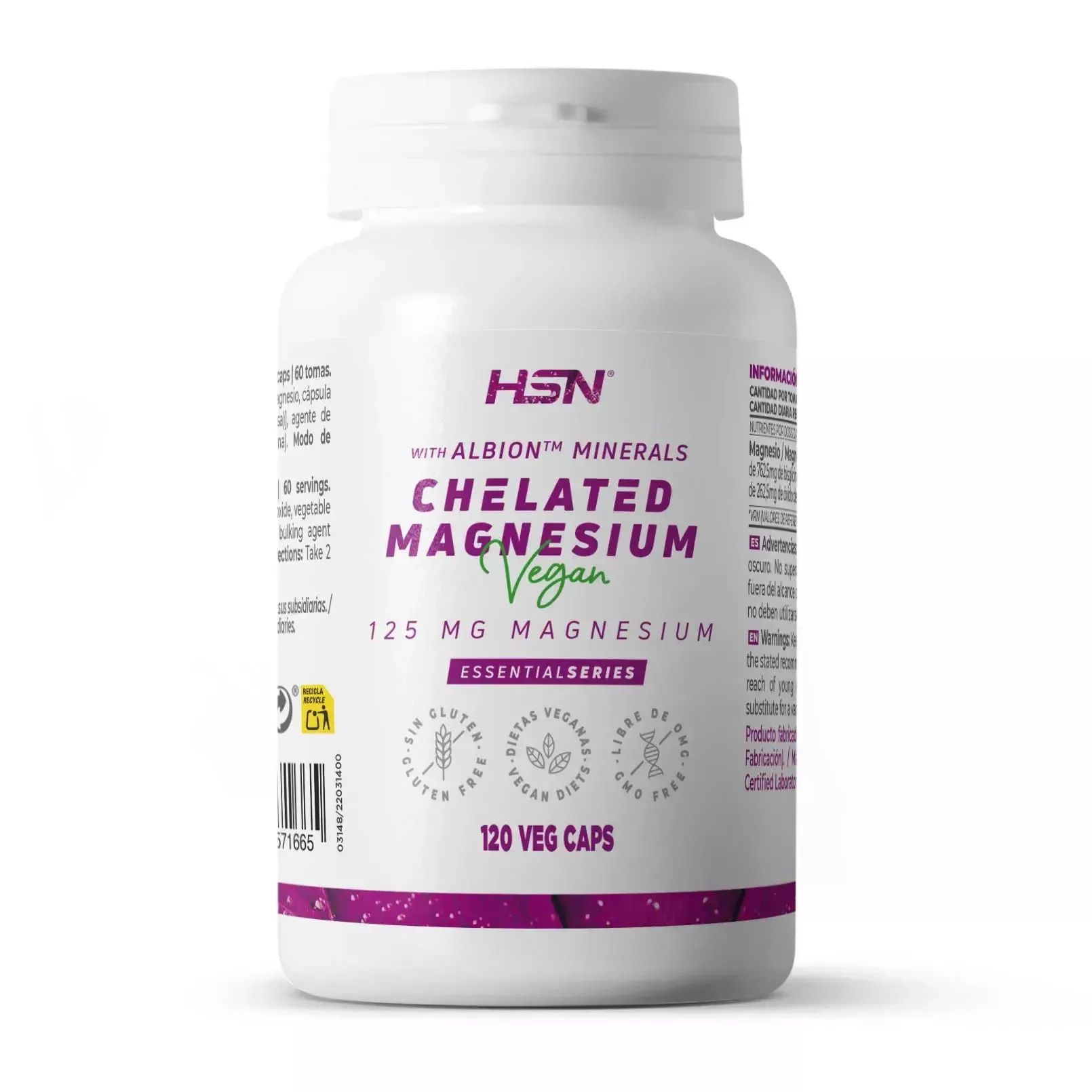 HSN Magnésio Bisglicinato 175mg 120 Cápsulas