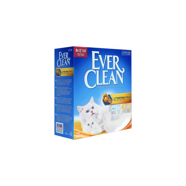 Ever Clean Areia Auto Aglomerante Litterfree Paws 10L