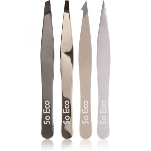 So Eco Tweezer Set Rose Gold Conjunto de Pinças