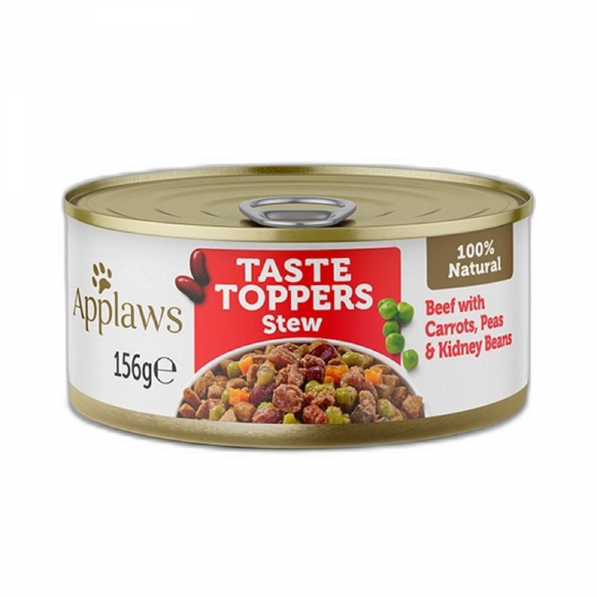 Ração Húmida Applaws Taste Toppers Guisado Vaca Cenoura Ervilhas Feijão 156g