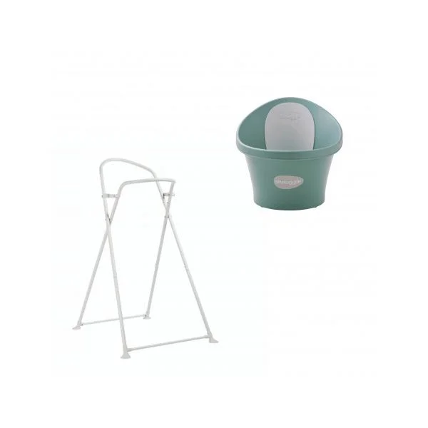 Shnuggle Banheira Ergonómica Eucalypto + Suporte Dobrável