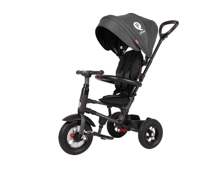 Triciclo Qplay Rito Borracha Black