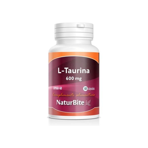 Naturbite L-taurina 60 Cápsulas de 600mg